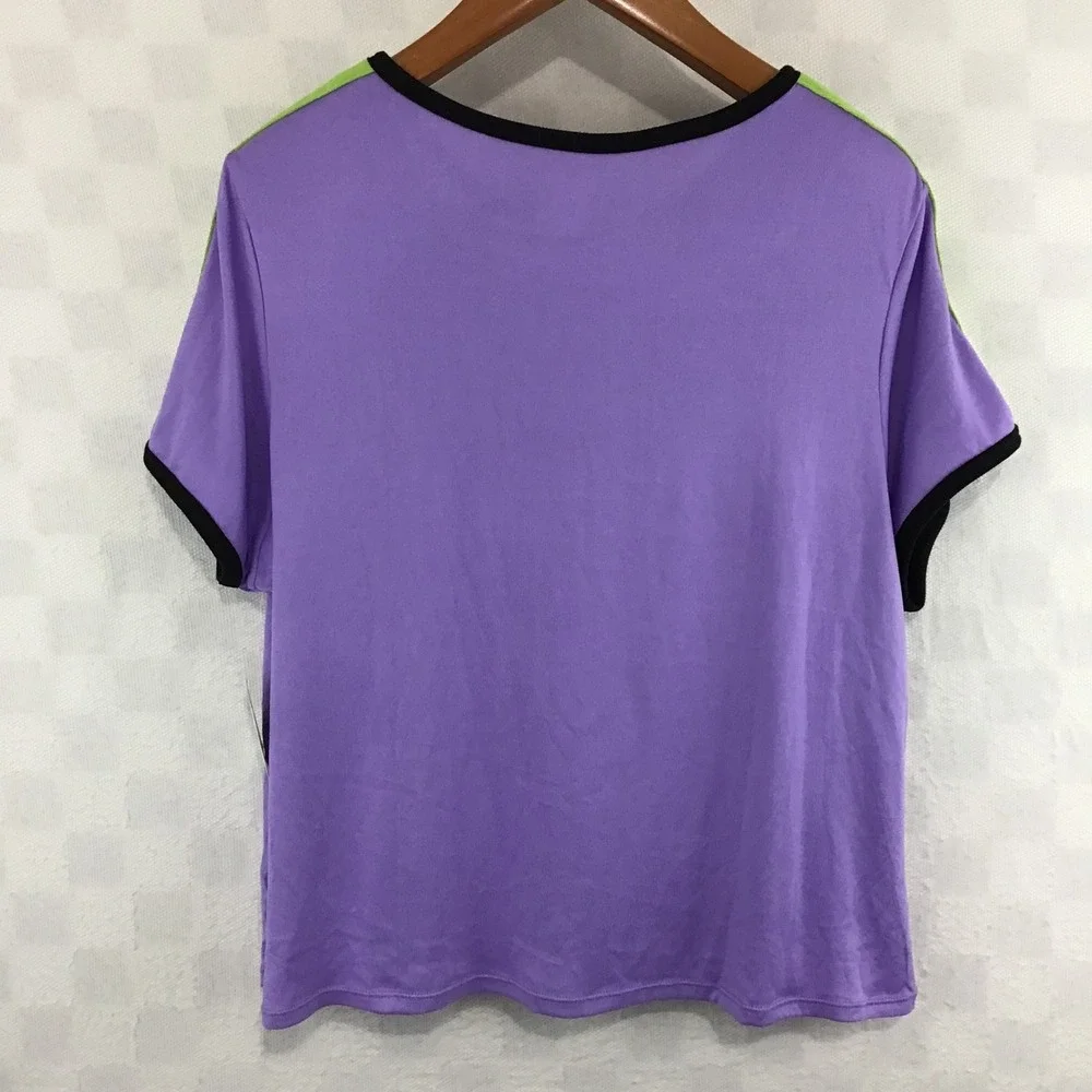 Way To Celebrate Salem Witches All Stars Halloween Ringer Tee Purple Plus 3X